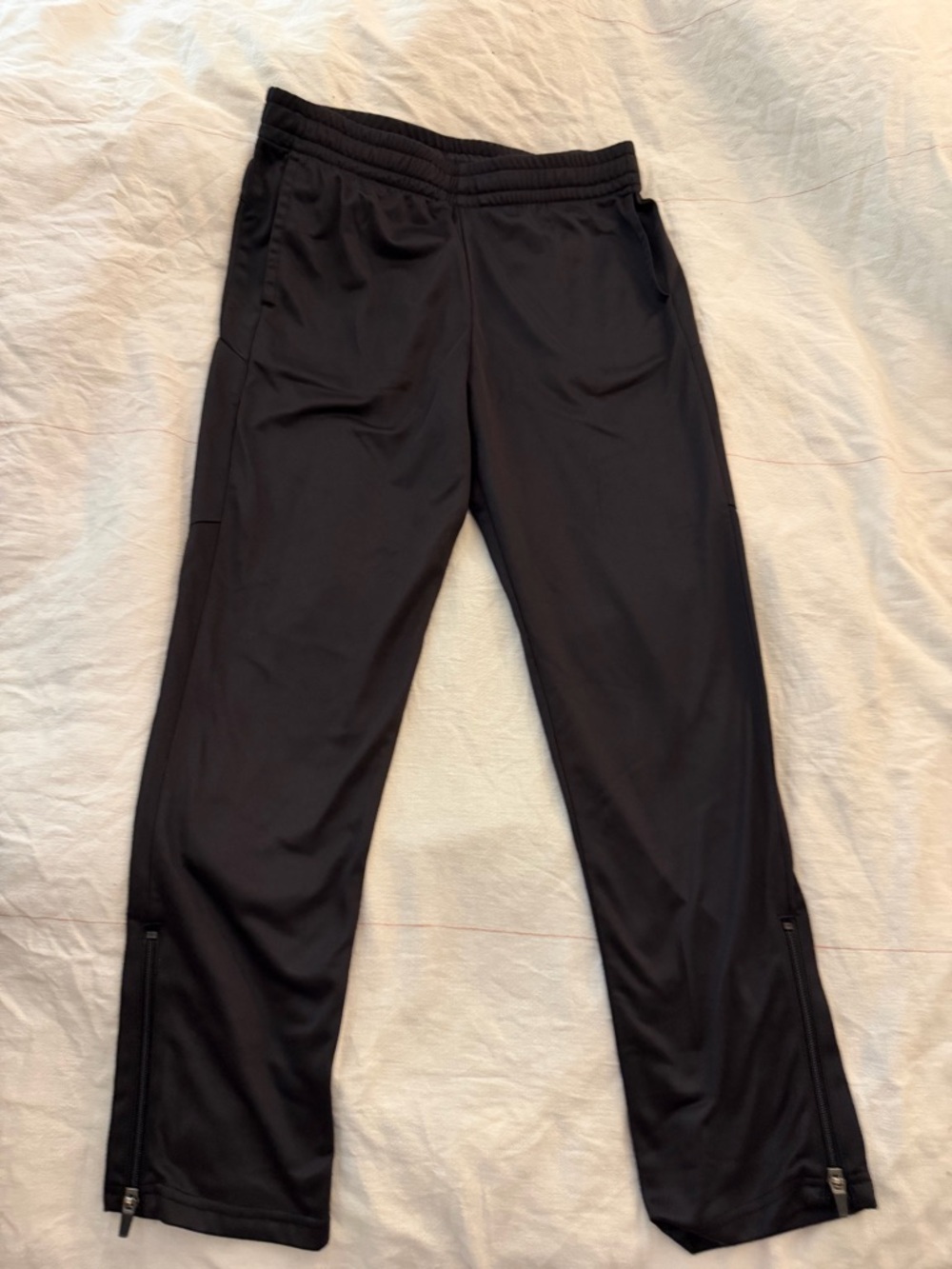 Tek Gear boys joggers - zip bottom leg - size Large husky